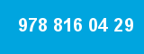 978 816 04 29 978 816 04 29